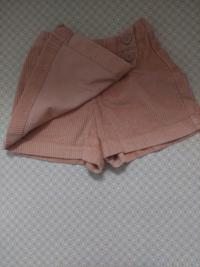 Jupe short velours côtelé - photo numéro 2