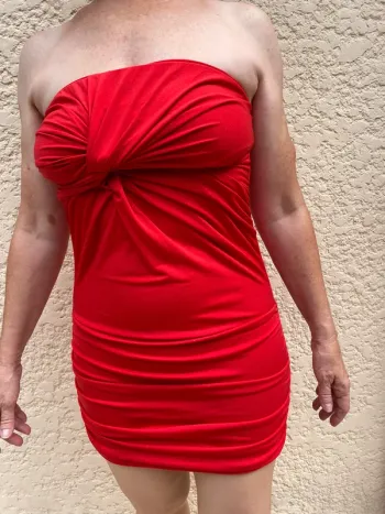 Robe moulante rouge