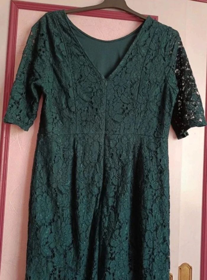 Robe verte dentelle Camaïeu T.40 - photo numéro 8