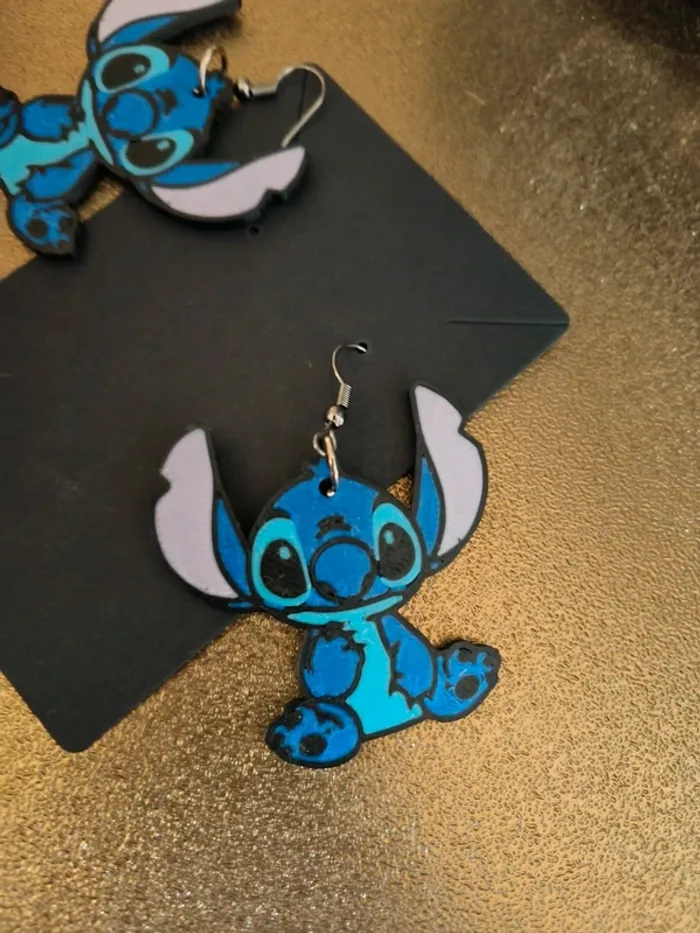 Boucle d'oreille stitch - photo numéro 2