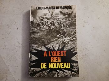 livre A l'ouest rien de nouveau Erich Maria Remarque