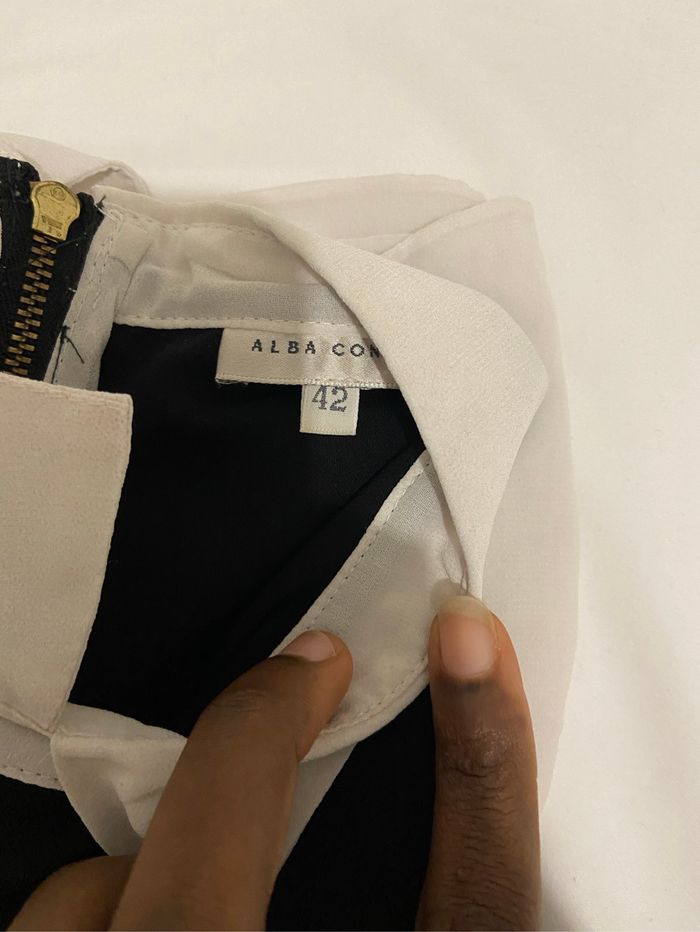 Chemise alba conde couleur noir et blanc - photo numéro 9