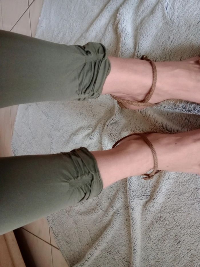Collants femme 38 kaki nylon c77 - photo numéro 7