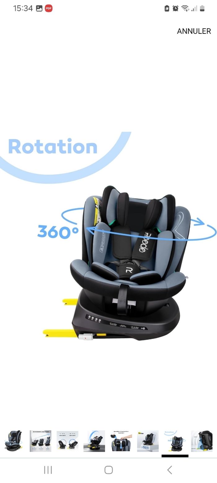 Siège auto Reeclo (naissance --->12ans) - photo numéro 4