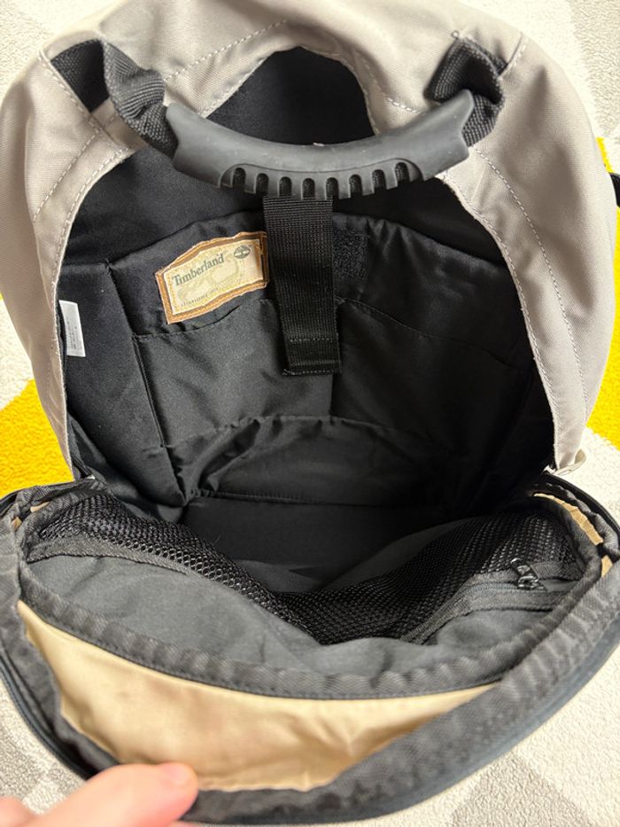 Sac à dos Timberland | Gris clair et beige | Taille 33 X 39 cm - photo numéro 5