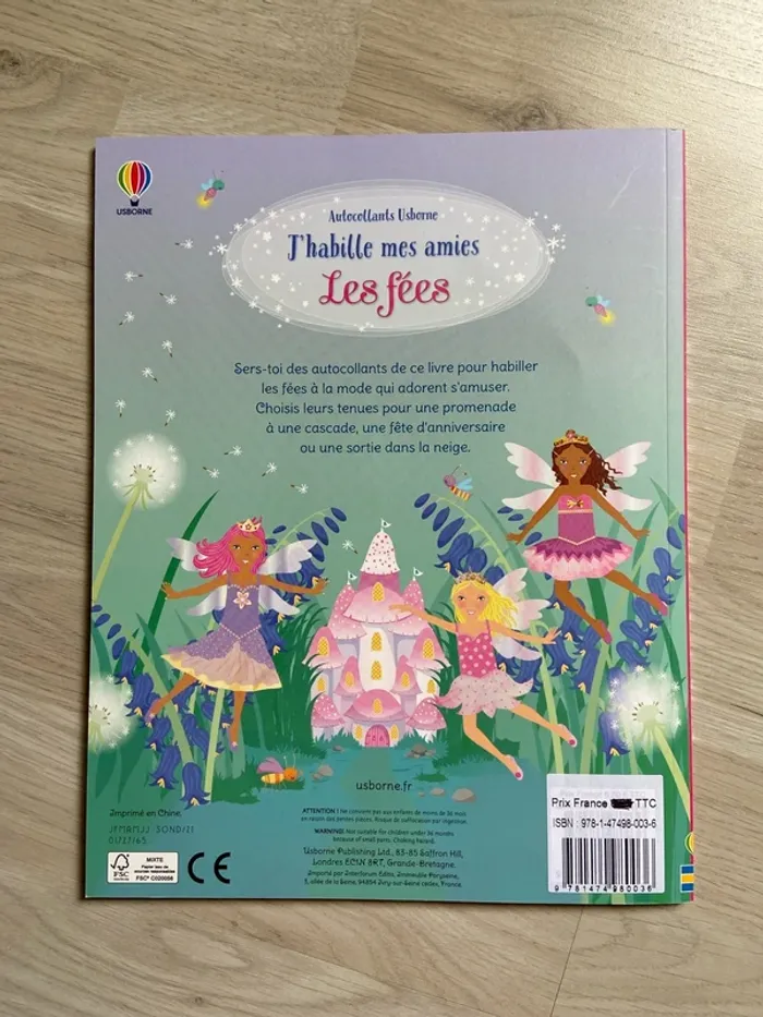 Autocollants Usborne - Cahier « J’habille mes amies Les fées » - photo numéro 5