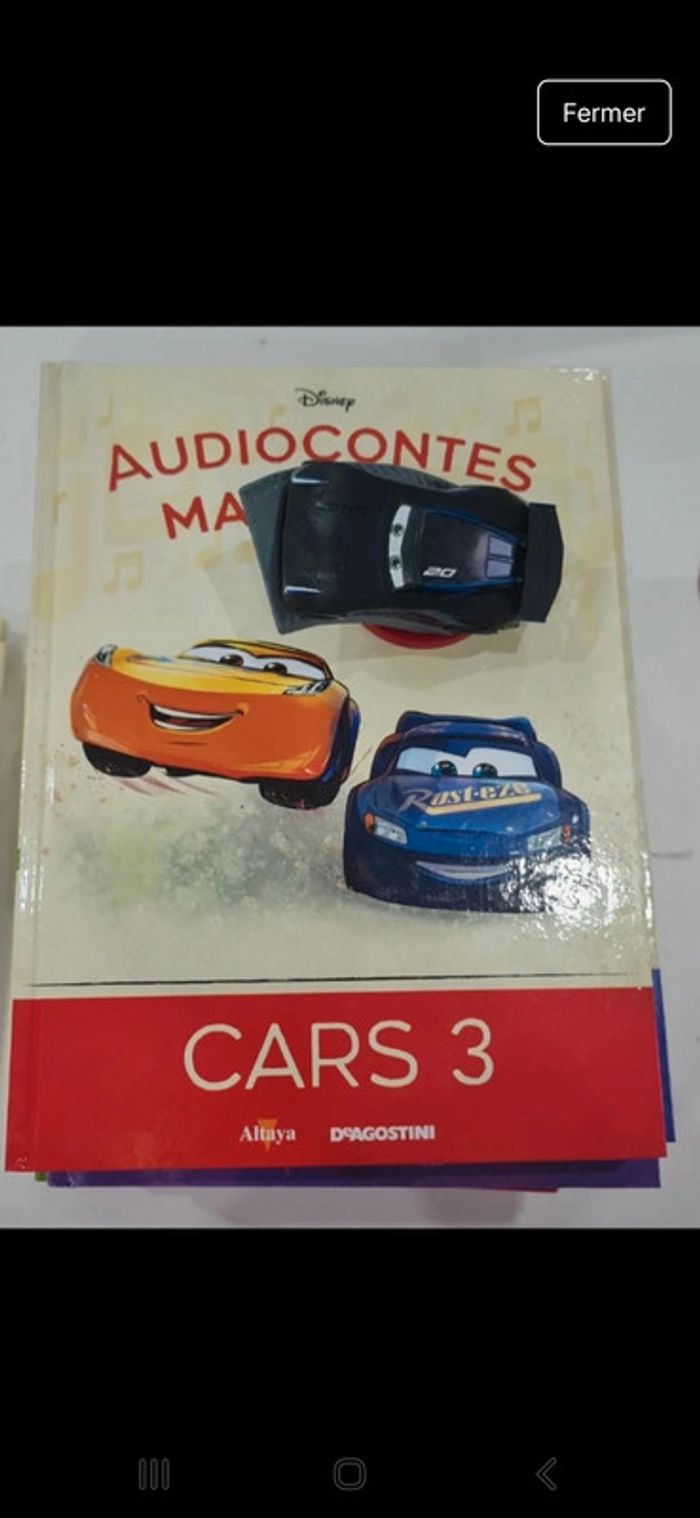 Numéro 62 cars 3 audioconte magique altaya