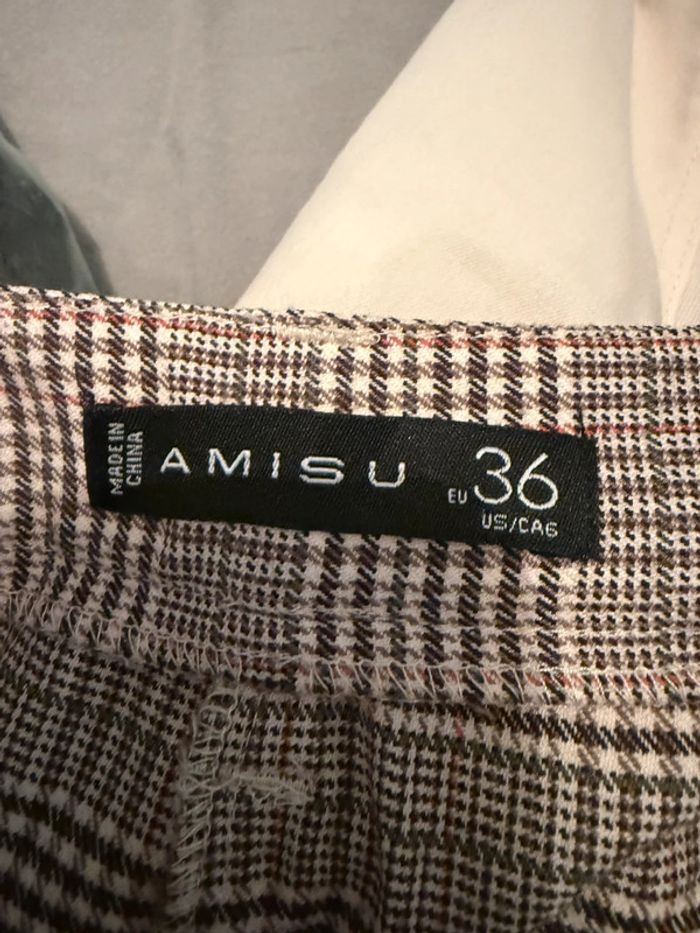 Pantalon droit à carreaux - photo numéro 10
