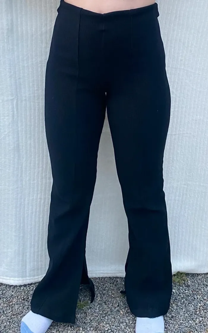 Pantalon noir patte d'eph taille 34 - photo numéro 6
