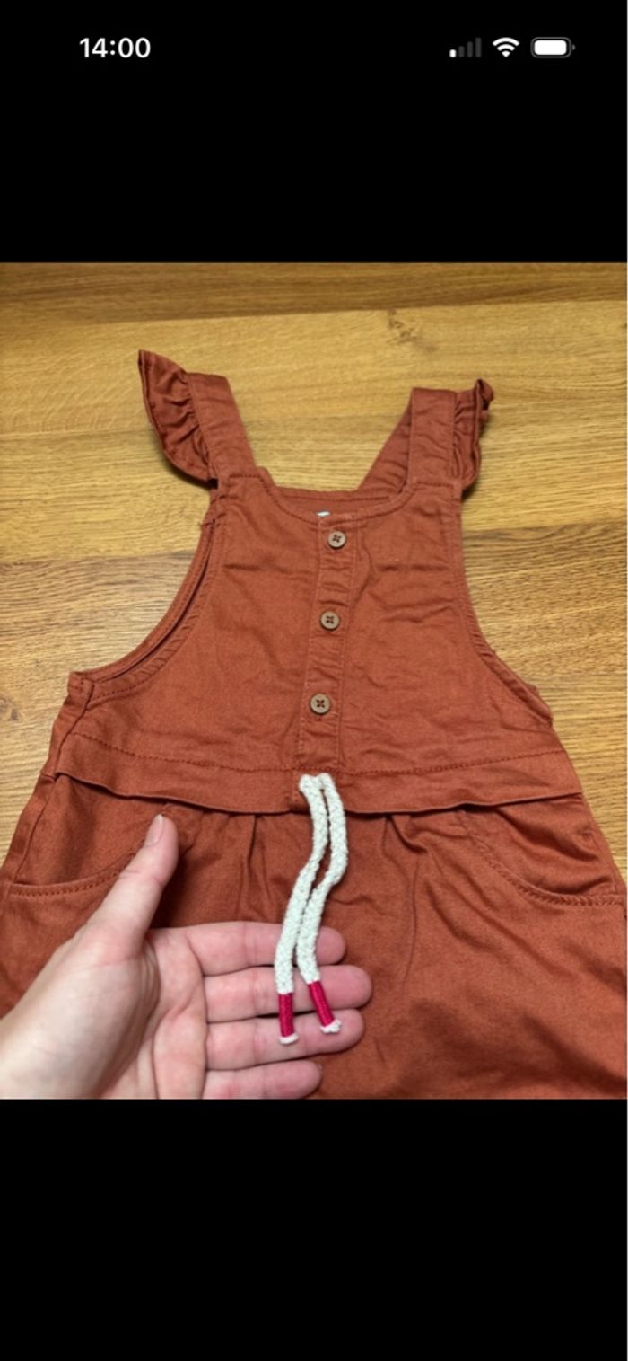 Jolie ensemble combi short été et tee shirt fille obaibi 23 mois - photo numéro 2