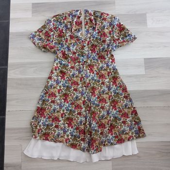 Robe longue à motifs avec doublure C&A taille 36