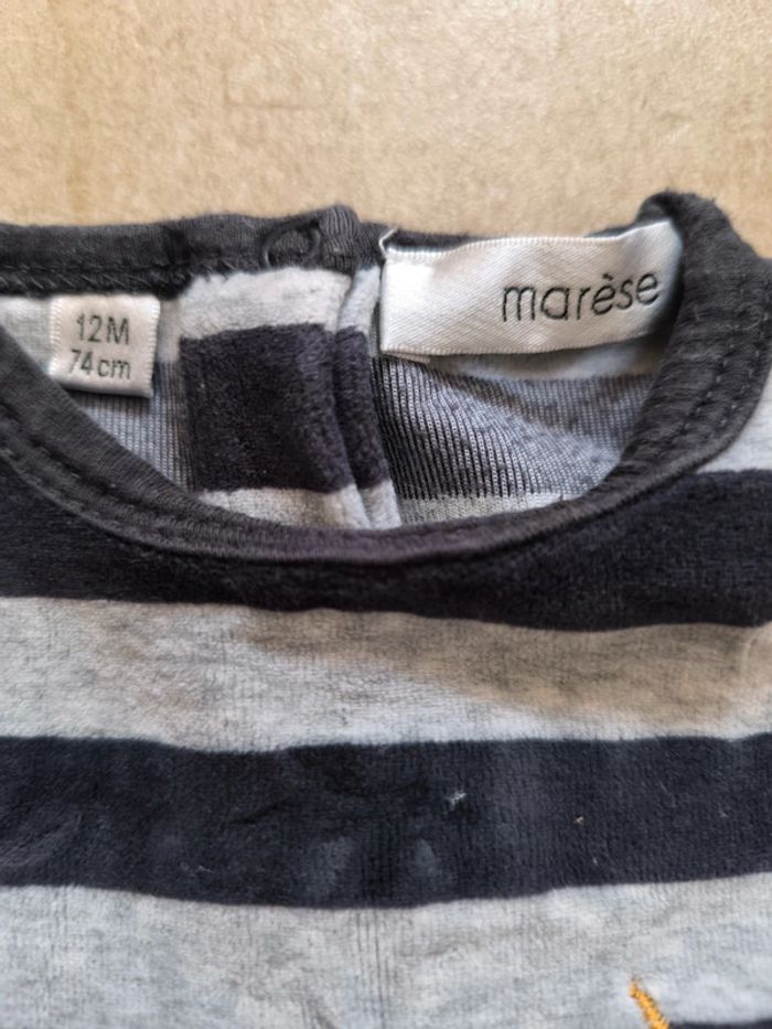 Pyjama Marèse 12 Mois velours - photo numéro 2