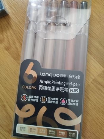 Pack  stylos gel Languo plus  x6