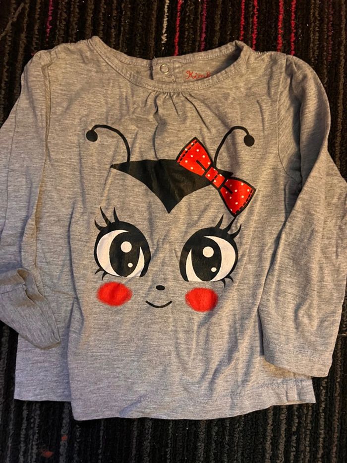 TEE shirt coccinelle taille 24 mois kimbaloo