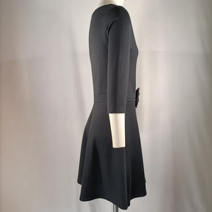 Robe noire jersey ceinturée - Avalanche - taille 1 A1145 - photo numéro 5