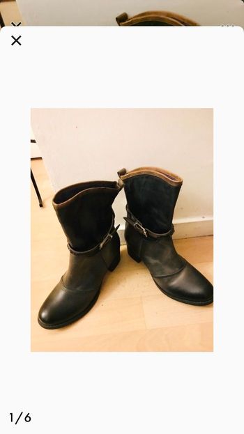 Bottines pointure 36 en cuir