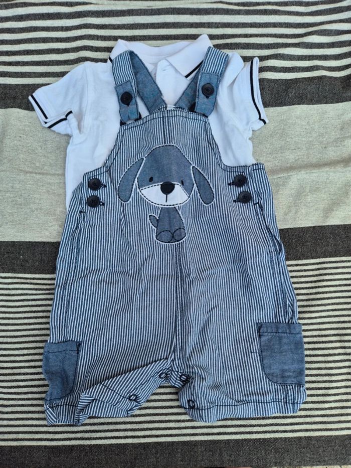 Ensemble salopette polo