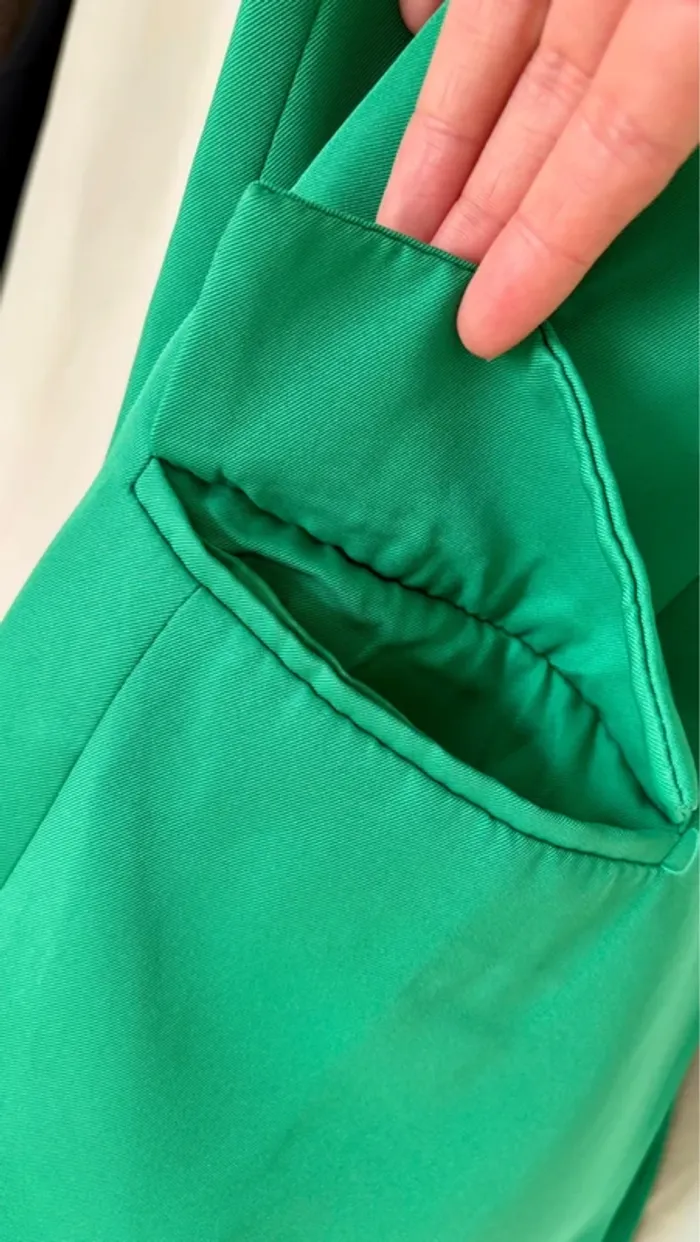 Joli blazer oversize vert taille S - photo numéro 4