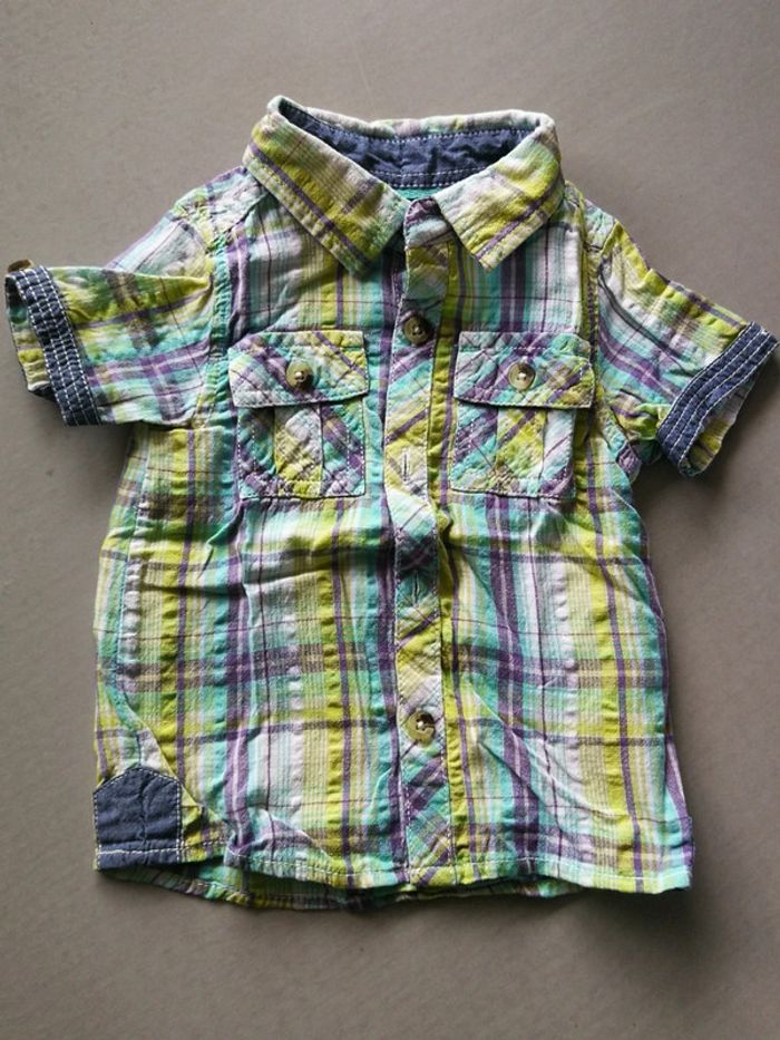 Chemise manches courtes garçon 6 mois