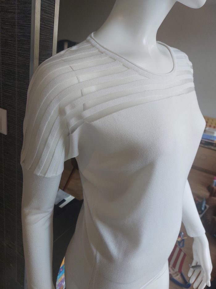 Pull fin blanc Morgan