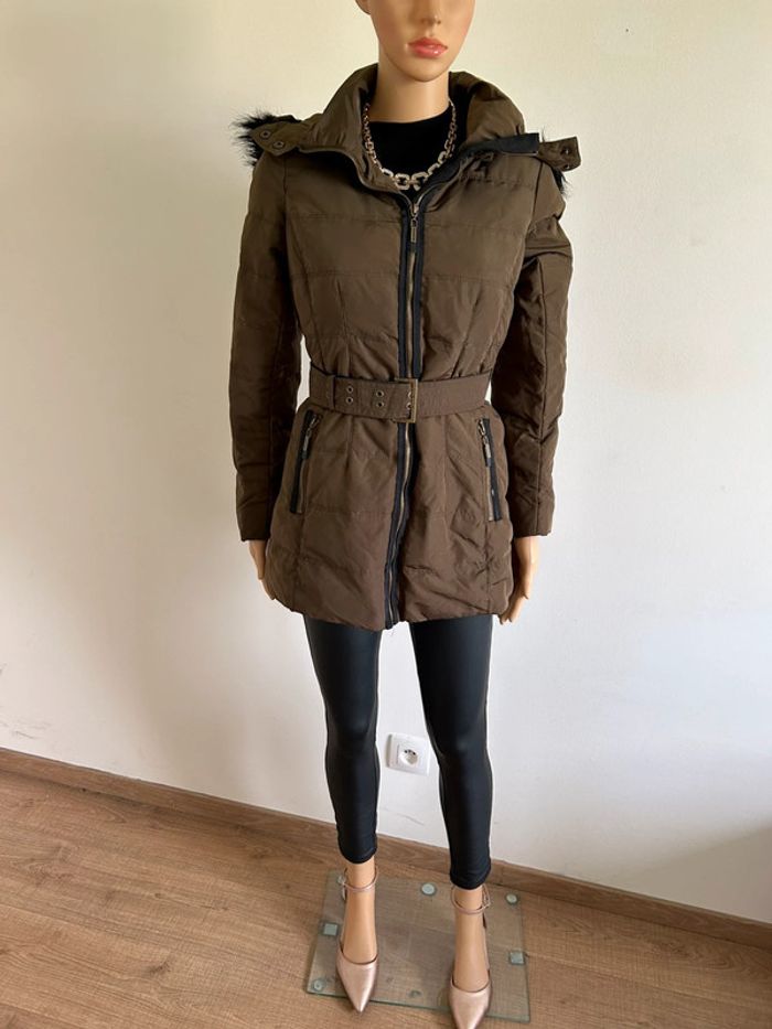 Doudoune kaki en plumes Esprit taille française 36 TBE - photo numéro 5