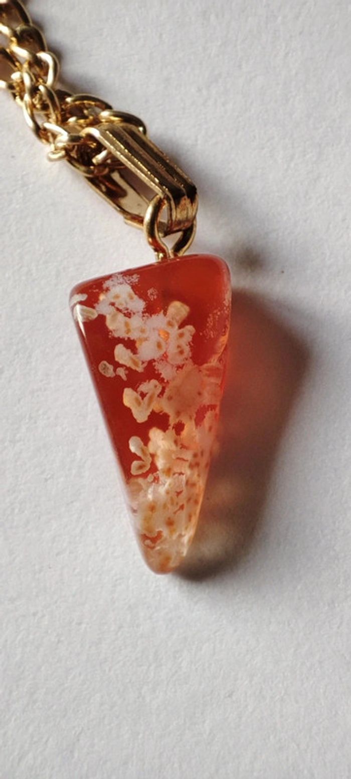 Collier pendentif petite pierre - photo numéro 2