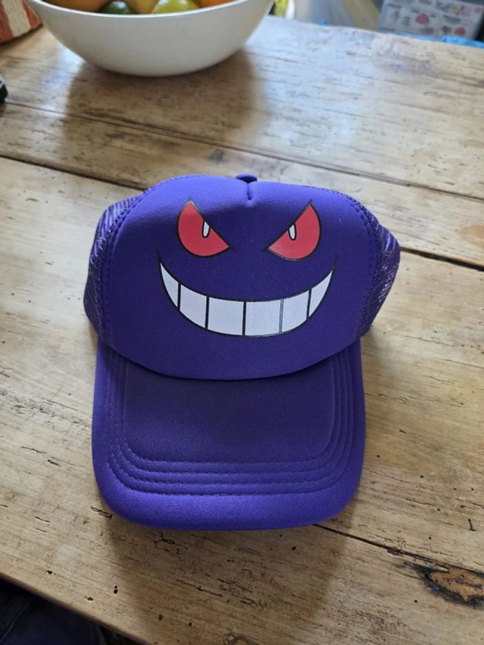 🧢 Casquette Pokémon Ectoplasma – Style Fantôme, Look de Dresseur 🖤👻 - photo numéro 5