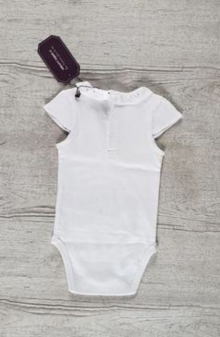 Body fille 6 mois Blanc col volant Sergent Major - photo numéro 2