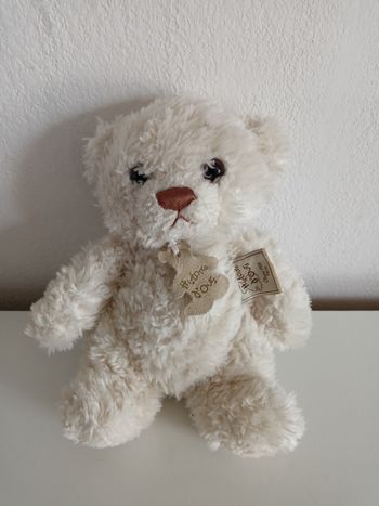 Ours blanc histoire d'ours 20 cm