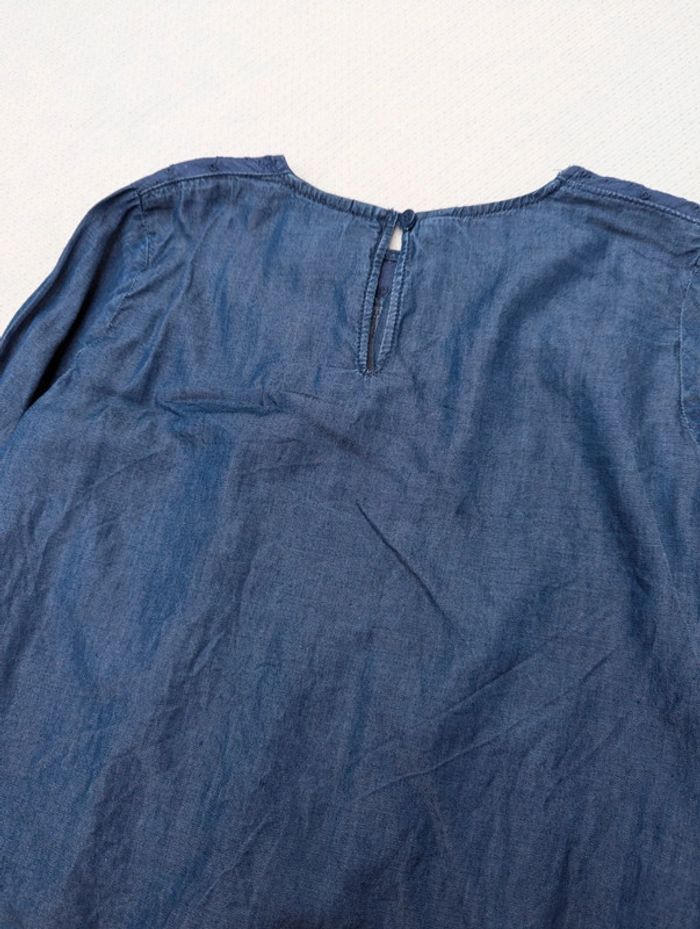 Blouse manches longues fille en jean léger taille 6-7 ans - photo numéro 5
