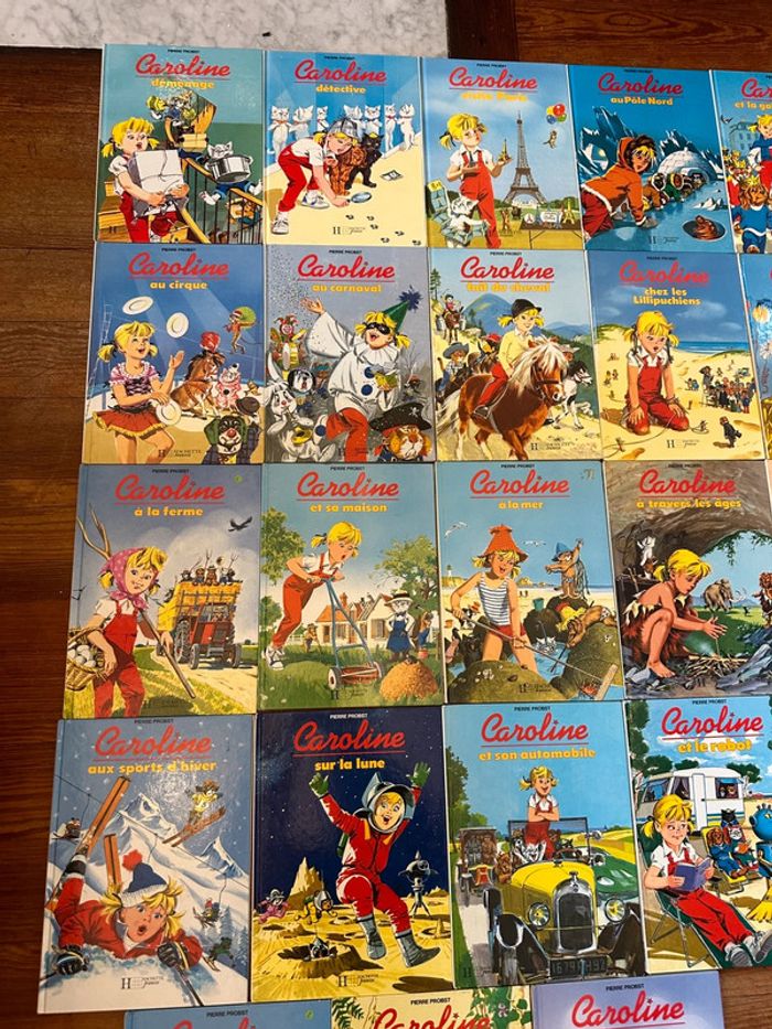 Lot très complet de 23 ouvrages Caroline Hachette Jeunesse bd album vintage - photo numéro 4