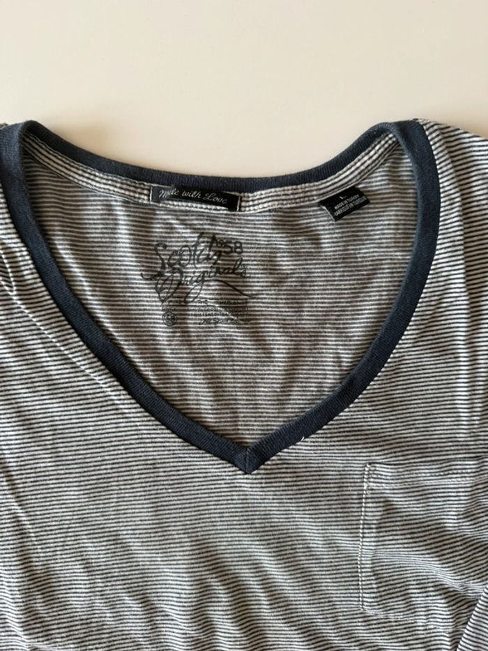 Tee-shirt manches longues taille L scotch & soda - photo numéro 4