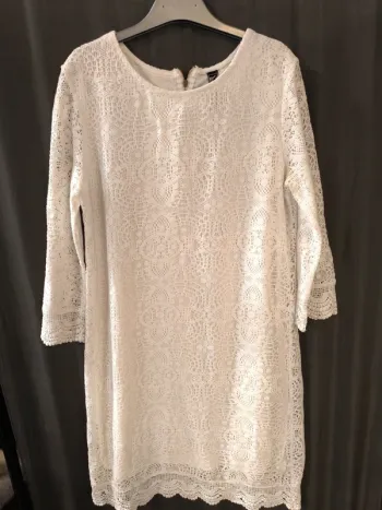 339413 robe blanche dentèle femme 38pimkie