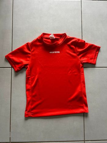 Maillot de foot rouge Kipsta 8 ans