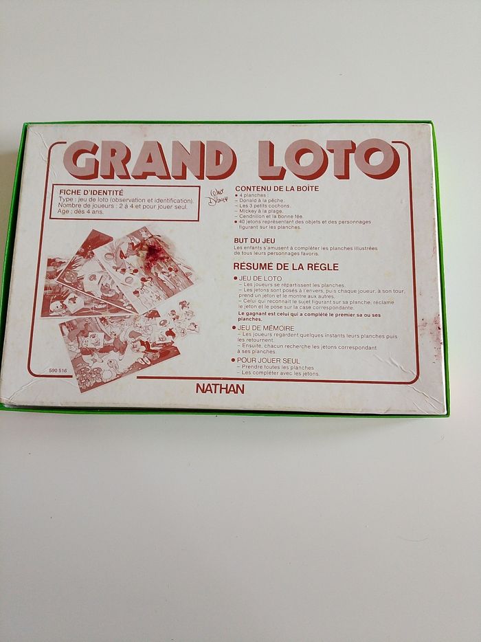Grand loto Walt Disney Nathan complet - photo numéro 2