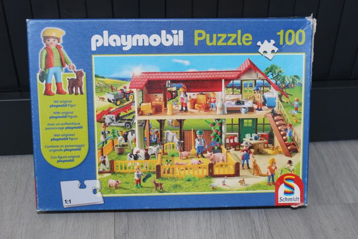 🧩 Puzzle Playmobil Ferme 100 pièces Schmidt 🧩