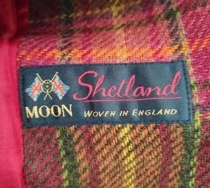 Veste à carreaux - Moon Shetland wool - Antonelle - taille 42/44 - photo numéro 3