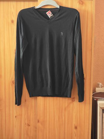 Pull fin noir rodier vintage taille S