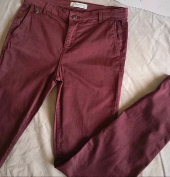 Pantalon bordeaux pull&bear