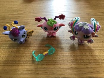Lot 3 littlest pet shop fairy rare bon état