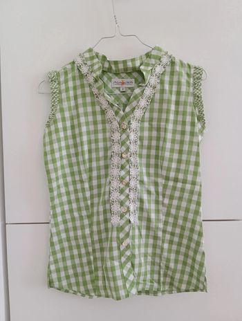 Blouse traditionnelle Autrichienne à carreaux