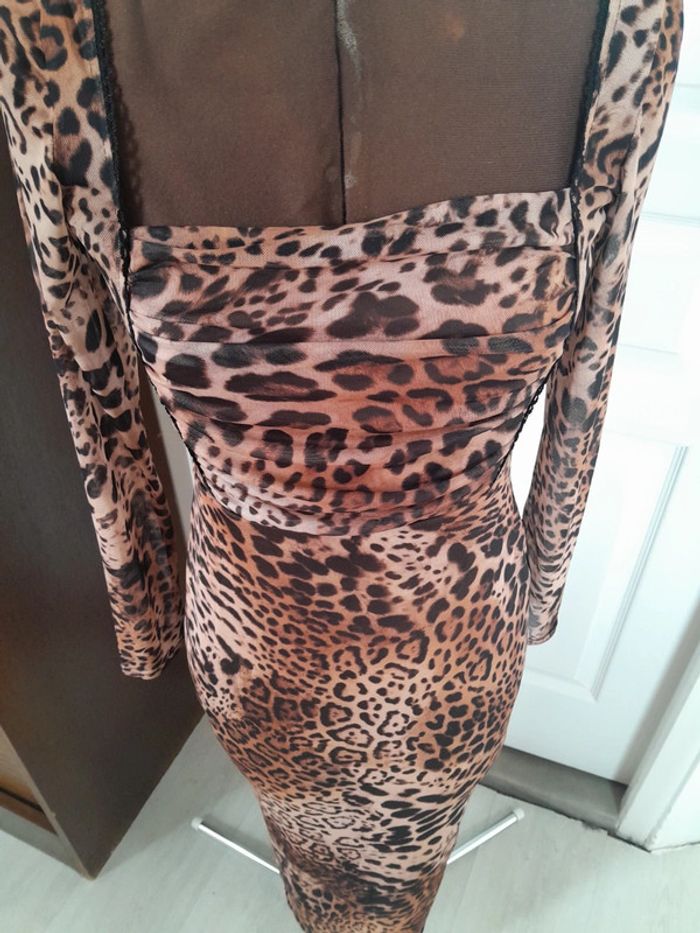 Robe dos nu leopard Jaded rose neuve sans etiquette - photo numéro 2