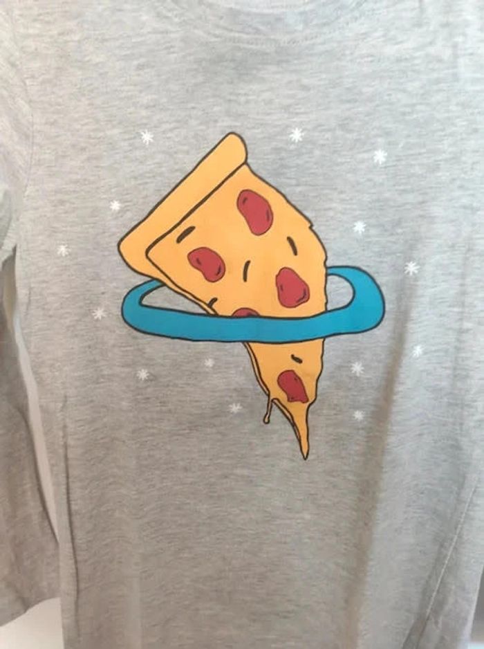Primark t-shirt fille 9 10 ans pizza - photo numéro 2