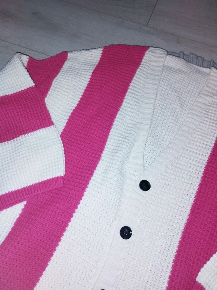 Gilet cardigan long maille - photo numéro 4