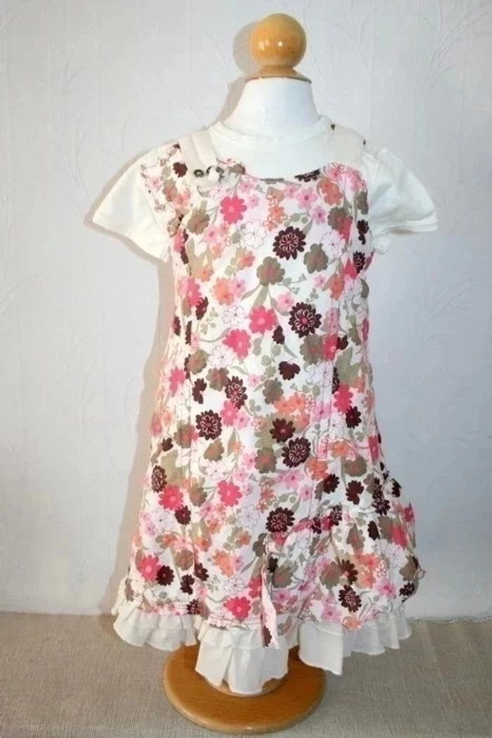 Ensemble 2 pcs Jean Bourget tee-shirt + robe 2 ans