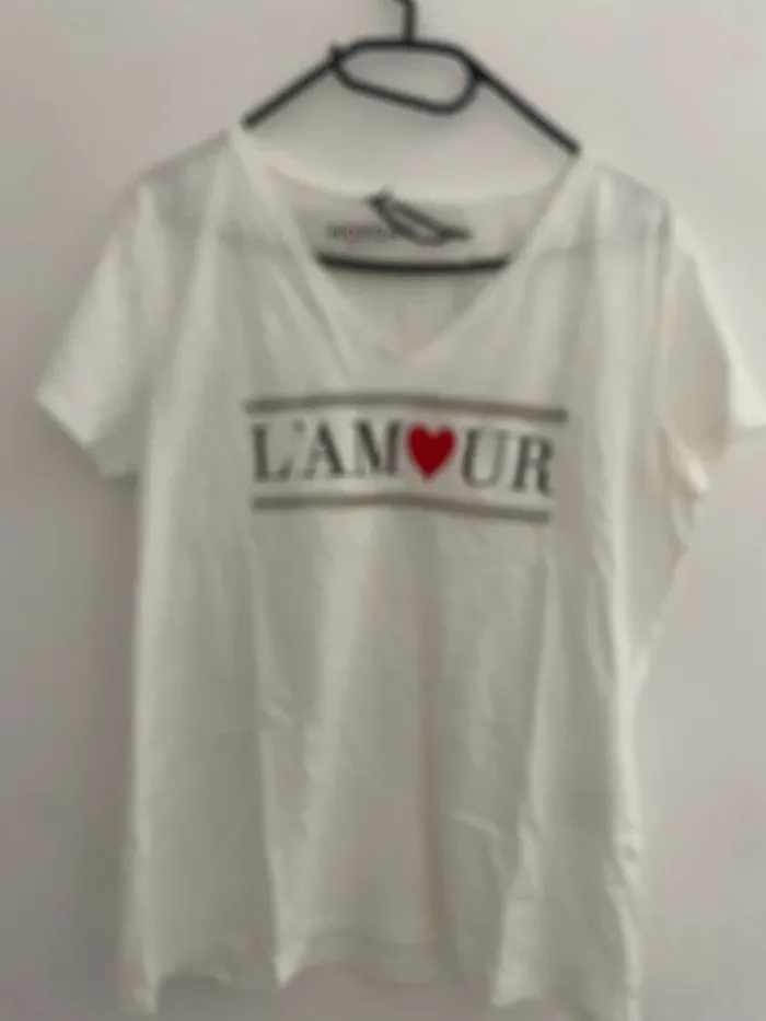 T-shirt blanc MORGAN avec boite cadeau