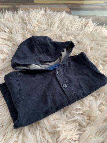 Polo capuche bleu marine 6 mois