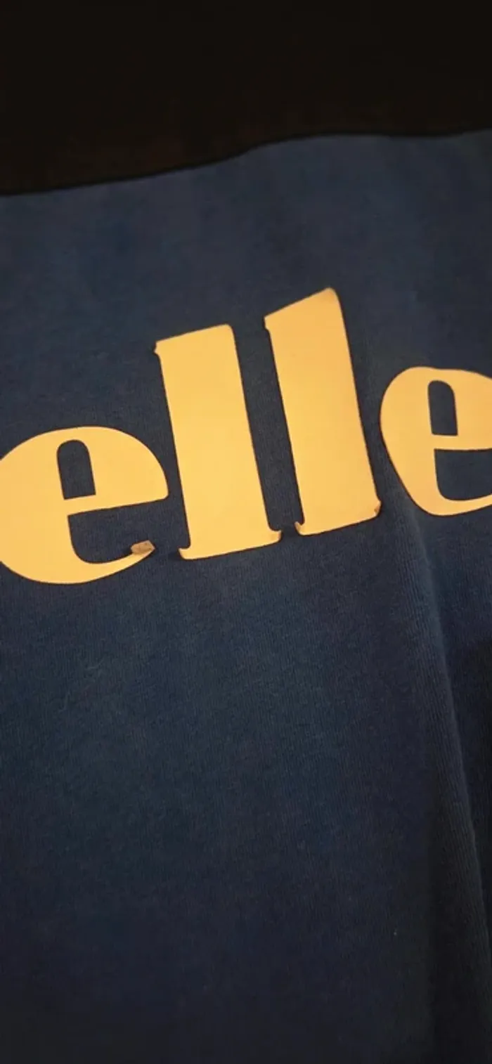 T-shirt Ellesse colorblock – Bleu/Noir – 13/14 ans - photo numéro 4