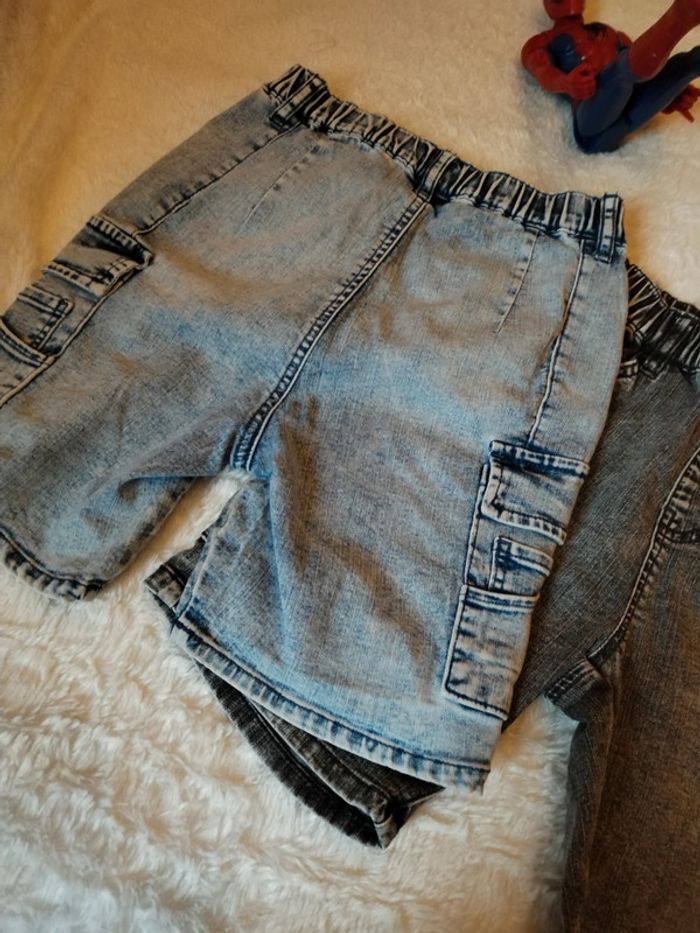 Lot de 2 bermudas jeans souple 6ans - photo numéro 3