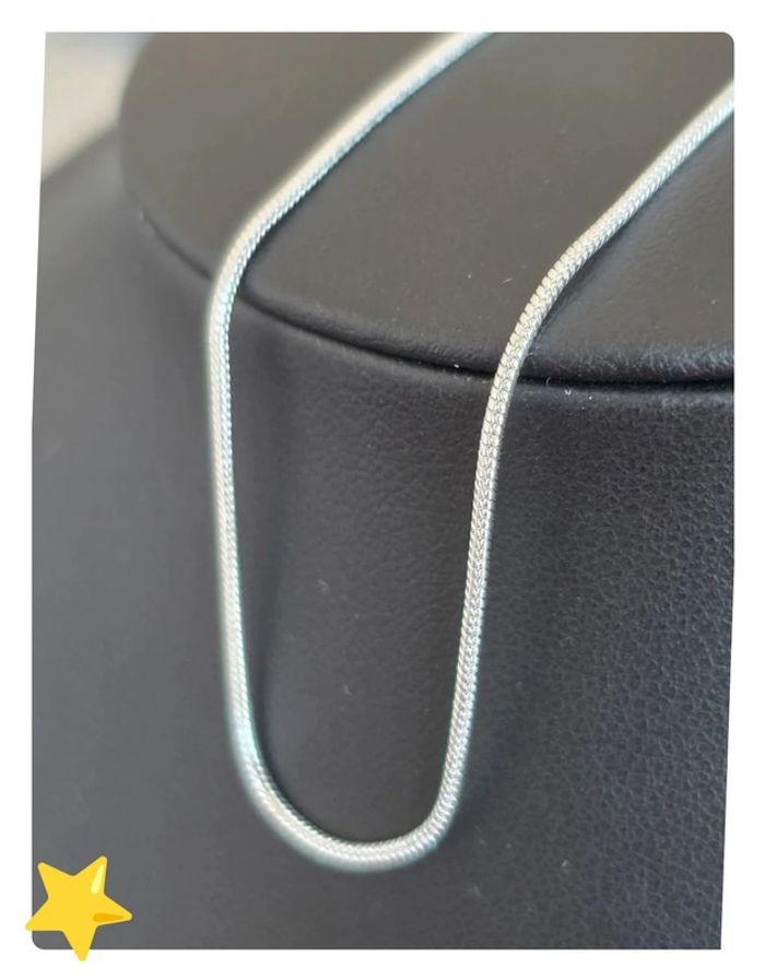Collier maille serpent rond 1mm 60cm - photo numéro 2